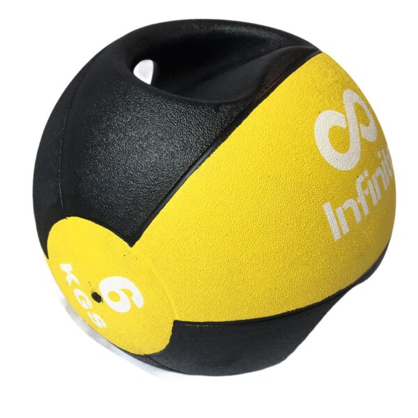 Pelota Medicinal Doble Agarre INFINITEC - 6kg a 10 kg - Imagen 3