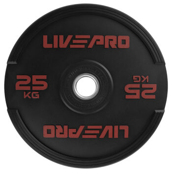 Discos Olímpicos Bumpers LIVEPRO 25kg (par)