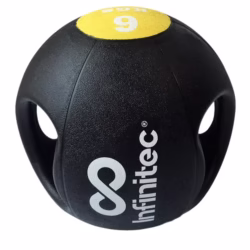 Pelota Medicinal Doble Agarre INFINITEC - 6kg a 10 kg