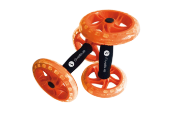 Rueda doble AB naranja x2